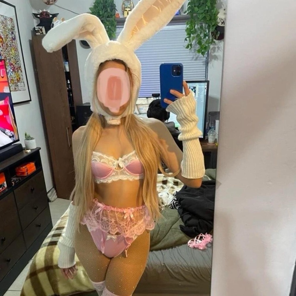Plush Warm Bunny Rabbit Ears Hat PLAYBOY